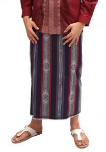 Rayon indonesian sarong with jacquard fabric by atlas